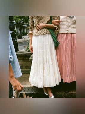 NWT Christy Dawn Darby skirt in Alabaster XS